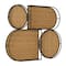 Brown Bamboo Modern Abstract Wall Decor, 28" x 3" x 21"